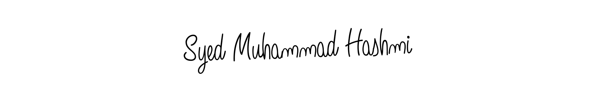 You should practise on your own different ways (Angelique-Rose-font-FFP) to write your name (Syed Muhammad Hashmi) in signature. don't let someone else do it for you. Syed Muhammad Hashmi signature style 5 images and pictures png