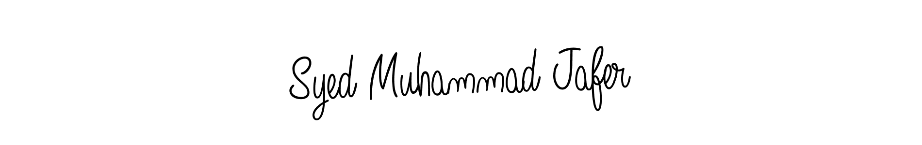 Create a beautiful signature design for name Syed Muhammad Jafer. With this signature (Angelique-Rose-font-FFP) fonts, you can make a handwritten signature for free. Syed Muhammad Jafer signature style 5 images and pictures png