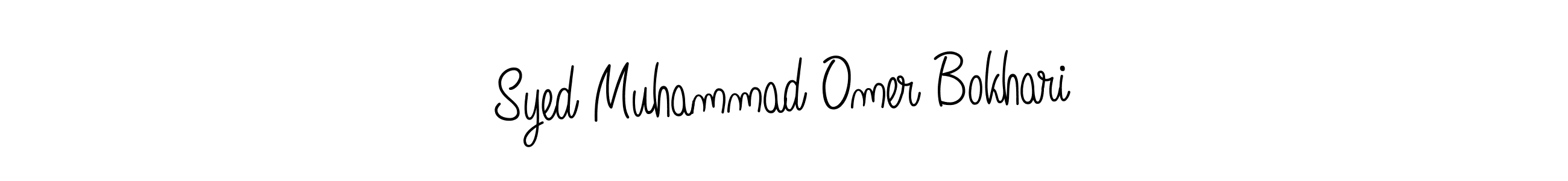 Make a beautiful signature design for name Syed Muhammad Omer Bokhari. Use this online signature maker to create a handwritten signature for free. Syed Muhammad Omer Bokhari signature style 5 images and pictures png