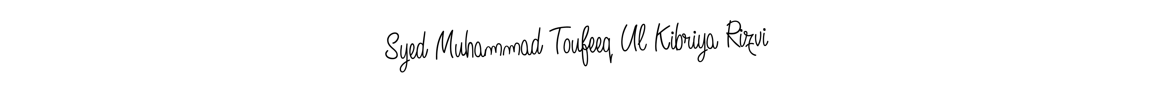 Also we have Syed Muhammad Toufeeq Ul Kibriya Rizvi name is the best signature style. Create professional handwritten signature collection using Angelique-Rose-font-FFP autograph style. Syed Muhammad Toufeeq Ul Kibriya Rizvi signature style 5 images and pictures png