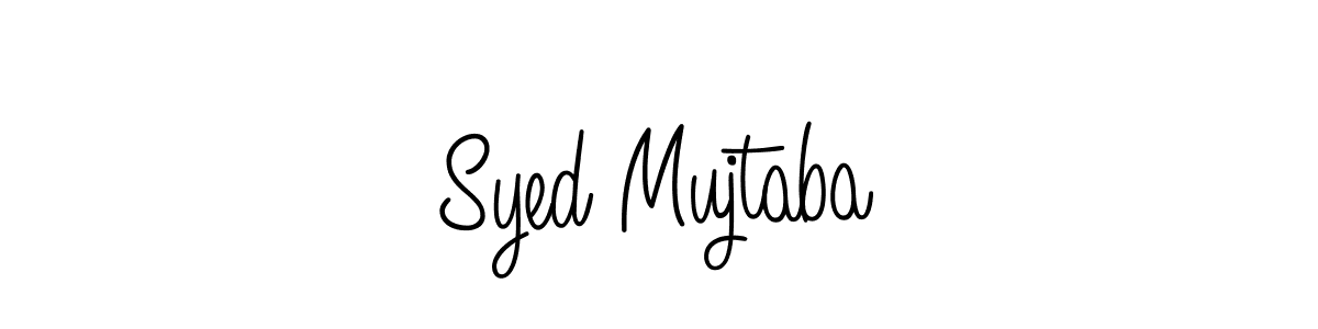 Use a signature maker to create a handwritten signature online. With this signature software, you can design (Angelique-Rose-font-FFP) your own signature for name Syed Mujtaba. Syed Mujtaba signature style 5 images and pictures png