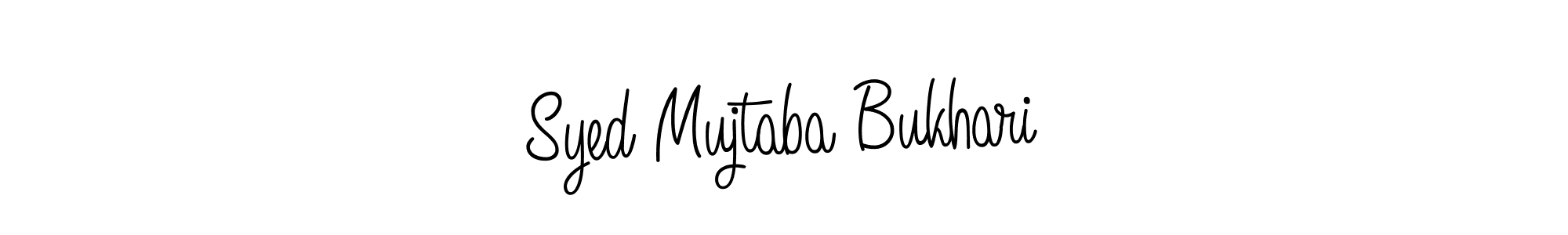 How to Draw Syed Mujtaba Bukhari signature style? Angelique-Rose-font-FFP is a latest design signature styles for name Syed Mujtaba Bukhari. Syed Mujtaba Bukhari signature style 5 images and pictures png