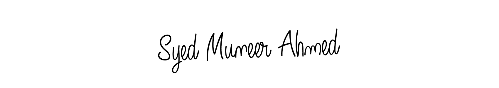 This is the best signature style for the Syed Muneer Ahmed name. Also you like these signature font (Angelique-Rose-font-FFP). Mix name signature. Syed Muneer Ahmed signature style 5 images and pictures png