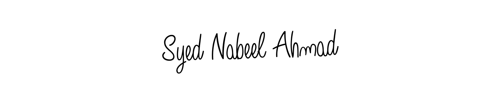 How to make Syed Nabeel Ahmad name signature. Use Angelique-Rose-font-FFP style for creating short signs online. This is the latest handwritten sign. Syed Nabeel Ahmad signature style 5 images and pictures png