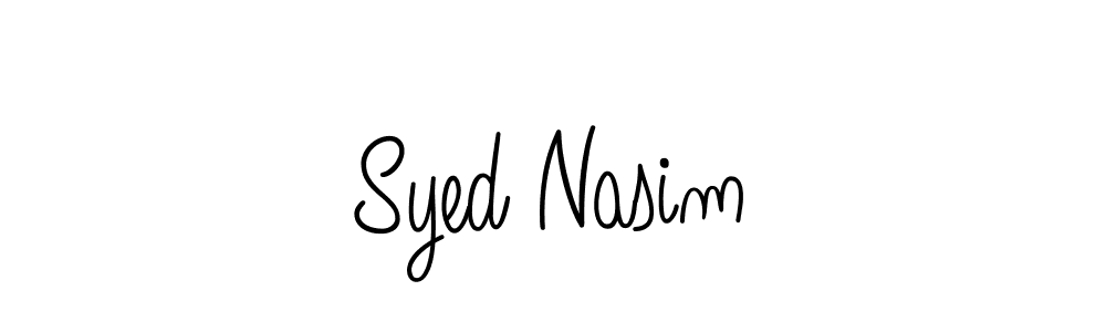 Make a beautiful signature design for name Syed Nasim. With this signature (Angelique-Rose-font-FFP) style, you can create a handwritten signature for free. Syed Nasim signature style 5 images and pictures png