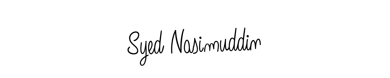 How to make Syed Nasimuddin name signature. Use Angelique-Rose-font-FFP style for creating short signs online. This is the latest handwritten sign. Syed Nasimuddin signature style 5 images and pictures png