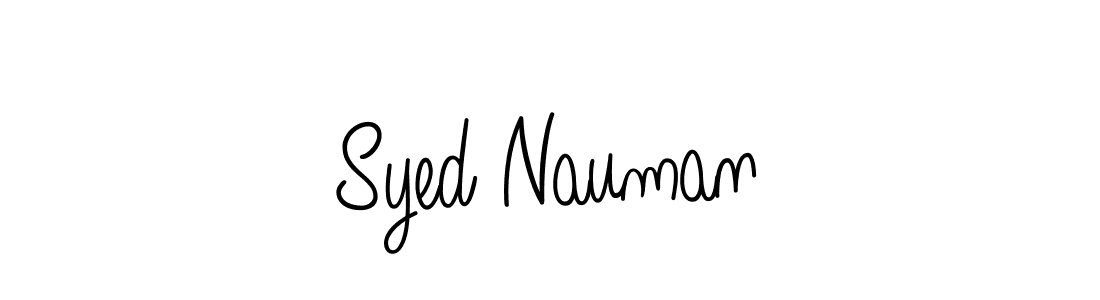 Syed Nauman stylish signature style. Best Handwritten Sign (Angelique-Rose-font-FFP) for my name. Handwritten Signature Collection Ideas for my name Syed Nauman. Syed Nauman signature style 5 images and pictures png