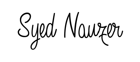 Give your name Syed Nauzer an exquisite flair with the Angelique-Rose-font-FFP script font. Ideal for contracts, resumes, and formal letterheads. Syed Nauzer signature style 5 images and pictures png