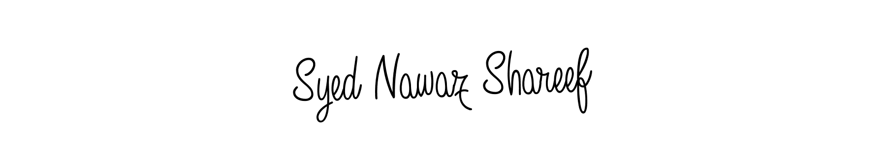 Make a beautiful signature design for name Syed Nawaz Shareef. With this signature (Angelique-Rose-font-FFP) style, you can create a handwritten signature for free. Syed Nawaz Shareef signature style 5 images and pictures png