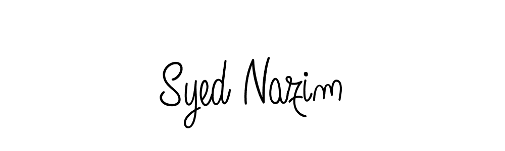 How to make Syed Nazim signature? Angelique-Rose-font-FFP is a professional autograph style. Create handwritten signature for Syed Nazim name. Syed Nazim signature style 5 images and pictures png