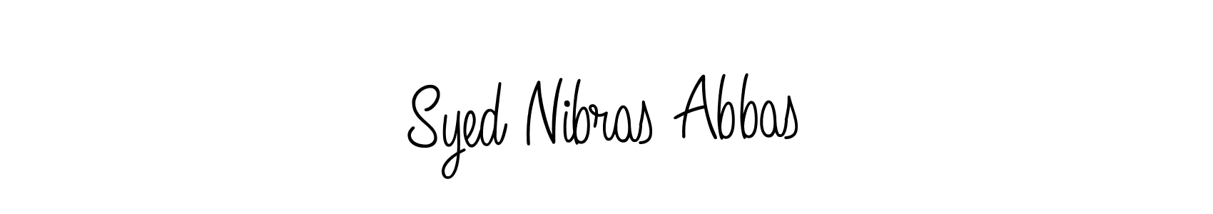 How to Draw Syed Nibras Abbas signature style? Angelique-Rose-font-FFP is a latest design signature styles for name Syed Nibras Abbas. Syed Nibras Abbas signature style 5 images and pictures png
