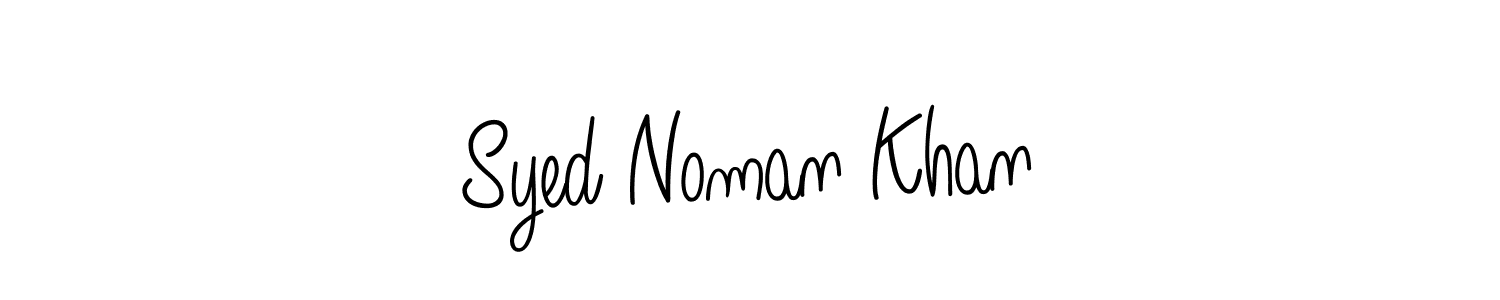 Design your own signature with our free online signature maker. With this signature software, you can create a handwritten (Angelique-Rose-font-FFP) signature for name Syed Noman Khan. Syed Noman Khan signature style 5 images and pictures png