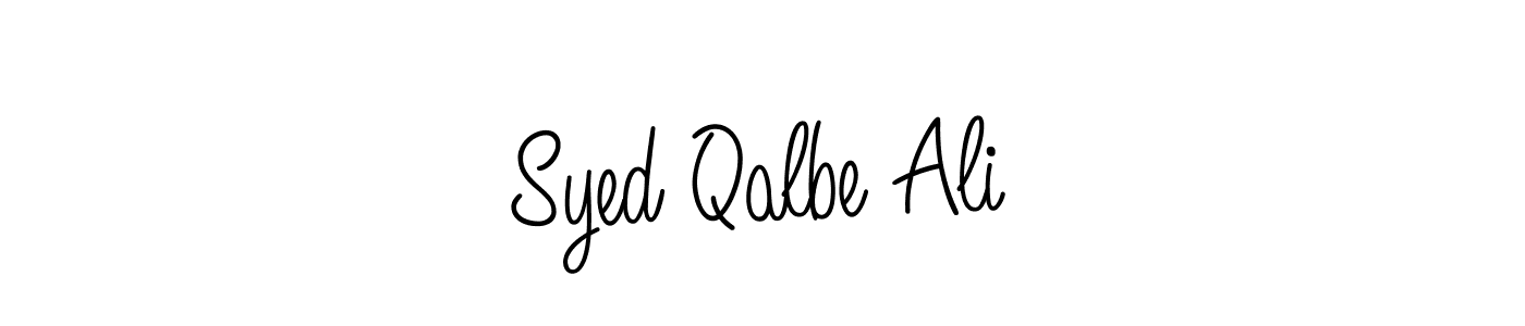 This is the best signature style for the Syed Qalbe Ali name. Also you like these signature font (Angelique-Rose-font-FFP). Mix name signature. Syed Qalbe Ali signature style 5 images and pictures png