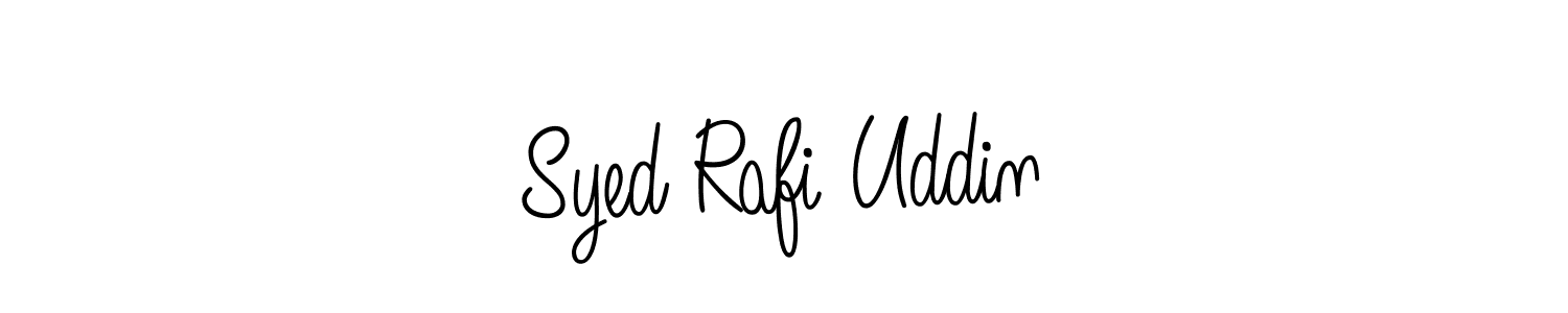 Create a beautiful signature design for name Syed Rafi Uddin. With this signature (Angelique-Rose-font-FFP) fonts, you can make a handwritten signature for free. Syed Rafi Uddin signature style 5 images and pictures png