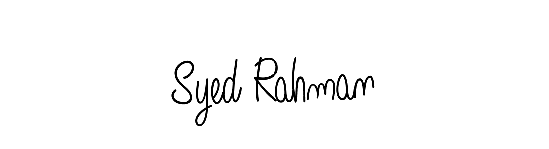 Syed Rahman stylish signature style. Best Handwritten Sign (Angelique-Rose-font-FFP) for my name. Handwritten Signature Collection Ideas for my name Syed Rahman. Syed Rahman signature style 5 images and pictures png