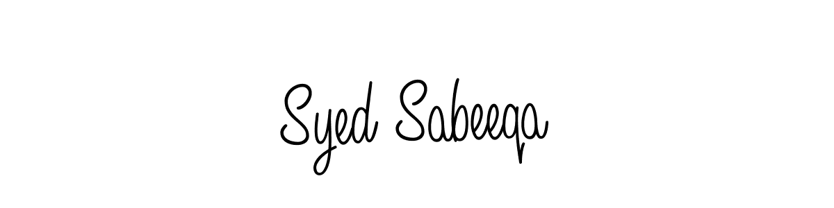 if you are searching for the best signature style for your name Syed Sabeeqa. so please give up your signature search. here we have designed multiple signature styles  using Angelique-Rose-font-FFP. Syed Sabeeqa signature style 5 images and pictures png