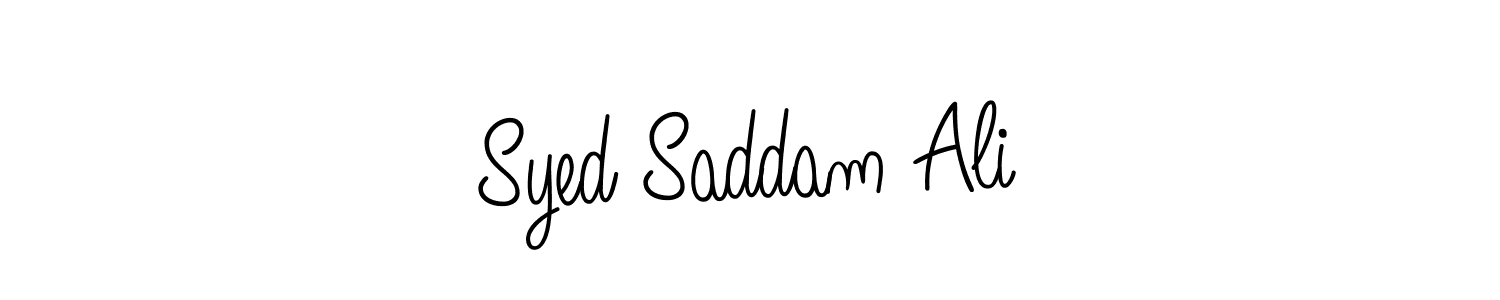 Similarly Angelique-Rose-font-FFP is the best handwritten signature design. Signature creator online .You can use it as an online autograph creator for name Syed Saddam Ali. Syed Saddam Ali signature style 5 images and pictures png