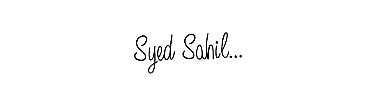 Similarly Angelique-Rose-font-FFP is the best handwritten signature design. Signature creator online .You can use it as an online autograph creator for name Syed Sahil.... Syed Sahil... signature style 5 images and pictures png