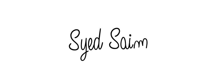 How to make Syed Saim signature? Angelique-Rose-font-FFP is a professional autograph style. Create handwritten signature for Syed Saim name. Syed Saim signature style 5 images and pictures png