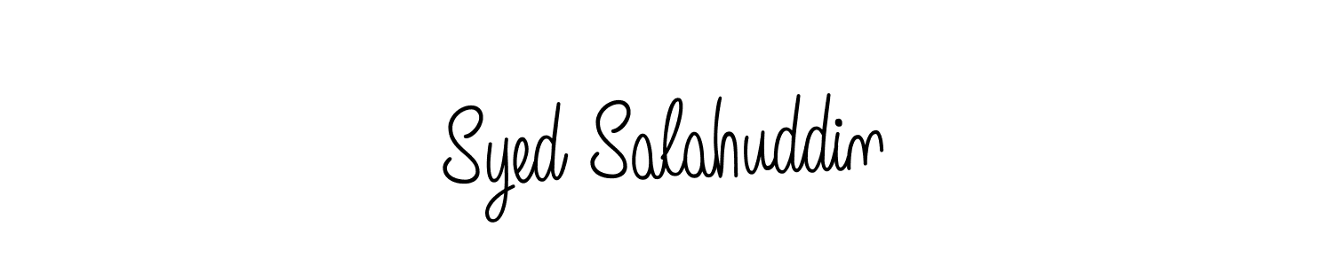 The best way (Angelique-Rose-font-FFP) to make a short signature is to pick only two or three words in your name. The name Syed Salahuddin include a total of six letters. For converting this name. Syed Salahuddin signature style 5 images and pictures png