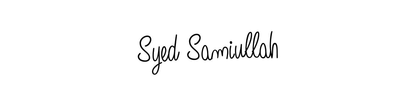 How to Draw Syed Samiullah signature style? Angelique-Rose-font-FFP is a latest design signature styles for name Syed Samiullah. Syed Samiullah signature style 5 images and pictures png