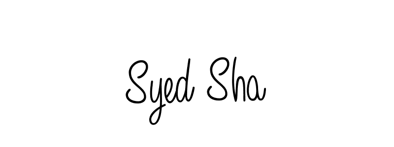 Use a signature maker to create a handwritten signature online. With this signature software, you can design (Angelique-Rose-font-FFP) your own signature for name Syed Sha. Syed Sha signature style 5 images and pictures png