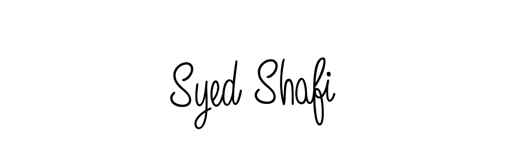 Use a signature maker to create a handwritten signature online. With this signature software, you can design (Angelique-Rose-font-FFP) your own signature for name Syed Shafi. Syed Shafi signature style 5 images and pictures png