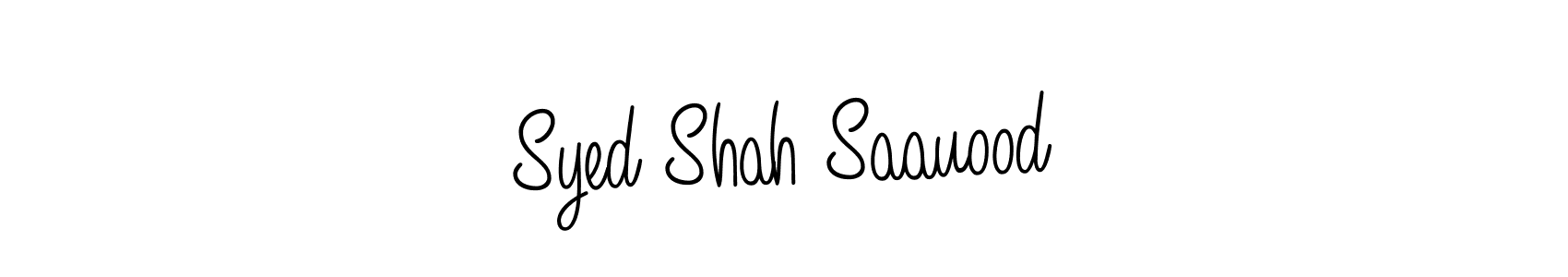 Design your own signature with our free online signature maker. With this signature software, you can create a handwritten (Angelique-Rose-font-FFP) signature for name Syed Shah Saauood. Syed Shah Saauood signature style 5 images and pictures png