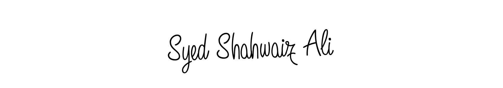 How to make Syed Shahwaiz Ali name signature. Use Angelique-Rose-font-FFP style for creating short signs online. This is the latest handwritten sign. Syed Shahwaiz Ali signature style 5 images and pictures png