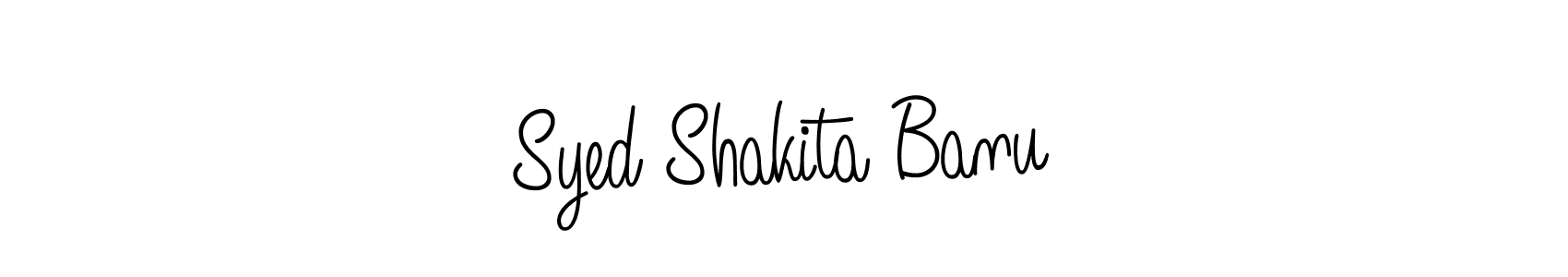 Make a beautiful signature design for name Syed Shakita Banu. With this signature (Angelique-Rose-font-FFP) style, you can create a handwritten signature for free. Syed Shakita Banu signature style 5 images and pictures png