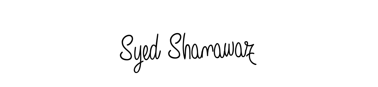 You should practise on your own different ways (Angelique-Rose-font-FFP) to write your name (Syed Shanawaz) in signature. don't let someone else do it for you. Syed Shanawaz signature style 5 images and pictures png