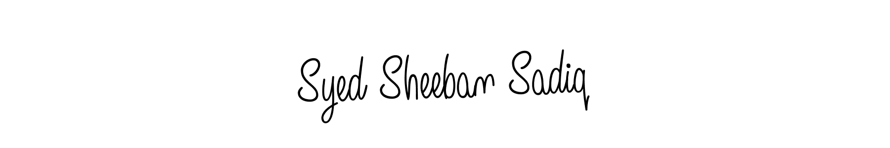 How to Draw Syed Sheeban Sadiq signature style? Angelique-Rose-font-FFP is a latest design signature styles for name Syed Sheeban Sadiq. Syed Sheeban Sadiq signature style 5 images and pictures png