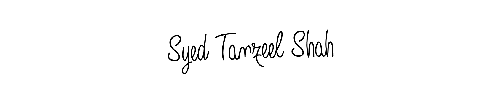 Make a beautiful signature design for name Syed Tanzeel Shah. With this signature (Angelique-Rose-font-FFP) style, you can create a handwritten signature for free. Syed Tanzeel Shah signature style 5 images and pictures png