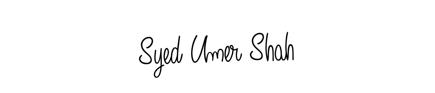 Make a beautiful signature design for name Syed Umer Shah. With this signature (Angelique-Rose-font-FFP) style, you can create a handwritten signature for free. Syed Umer Shah signature style 5 images and pictures png