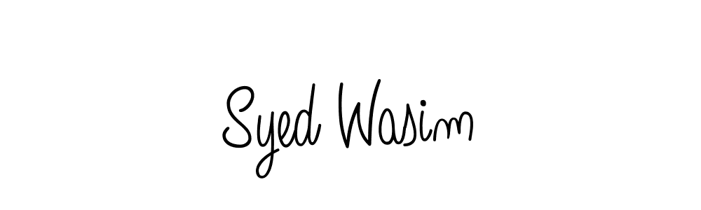 Design your own signature with our free online signature maker. With this signature software, you can create a handwritten (Angelique-Rose-font-FFP) signature for name Syed Wasim. Syed Wasim signature style 5 images and pictures png