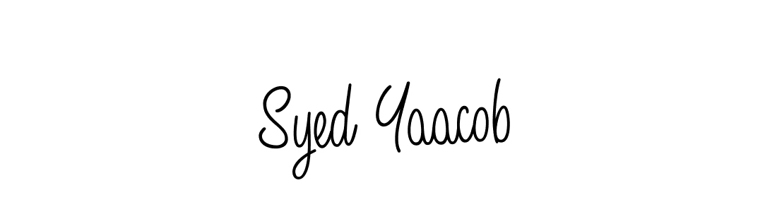 How to make Syed Yaacob name signature. Use Angelique-Rose-font-FFP style for creating short signs online. This is the latest handwritten sign. Syed Yaacob signature style 5 images and pictures png