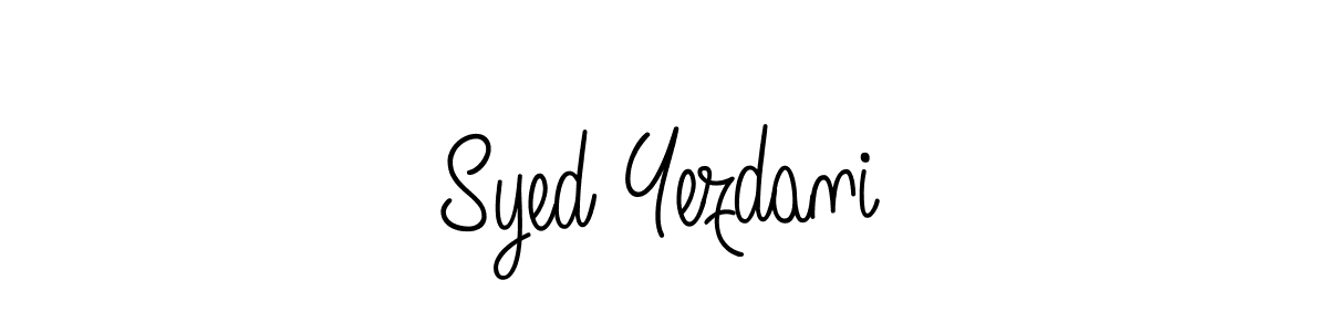 Similarly Angelique-Rose-font-FFP is the best handwritten signature design. Signature creator online .You can use it as an online autograph creator for name Syed Yezdani. Syed Yezdani signature style 5 images and pictures png