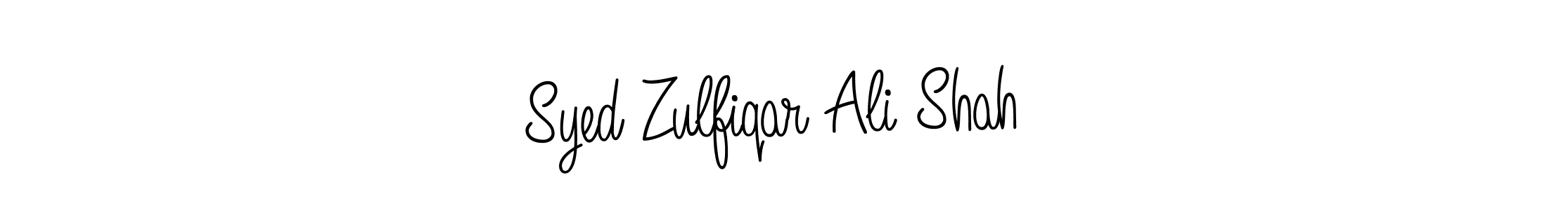 How to make Syed Zulfiqar Ali Shah name signature. Use Angelique-Rose-font-FFP style for creating short signs online. This is the latest handwritten sign. Syed Zulfiqar Ali Shah signature style 5 images and pictures png