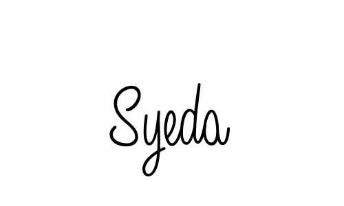 You should practise on your own different ways (Angelique-Rose-font-FFP) to write your name (Syeda) in signature. don't let someone else do it for you. Syeda signature style 5 images and pictures png