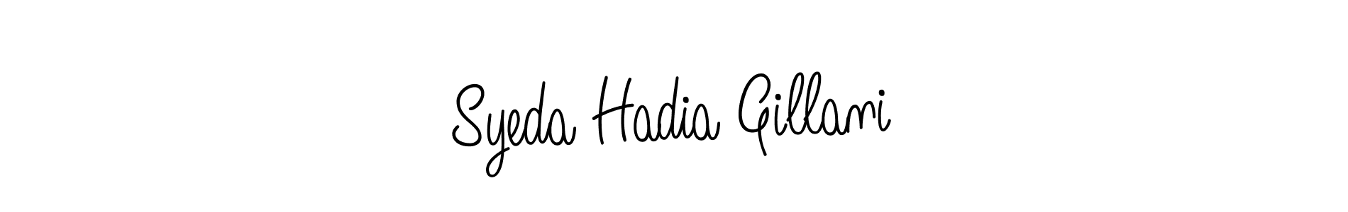 Angelique-Rose-font-FFP is a professional signature style that is perfect for those who want to add a touch of class to their signature. It is also a great choice for those who want to make their signature more unique. Get Syeda Hadia Gillani name to fancy signature for free. Syeda Hadia Gillani signature style 5 images and pictures png