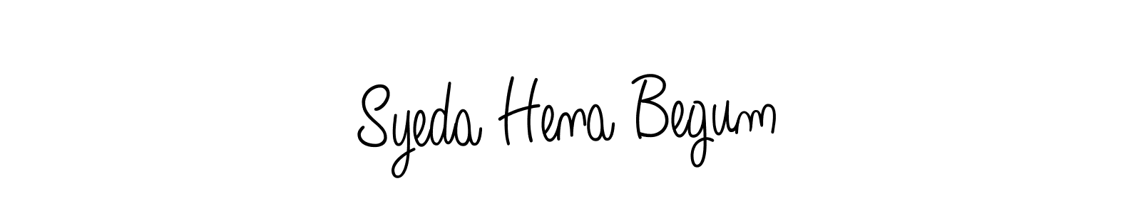 Also we have Syeda Hena Begum name is the best signature style. Create professional handwritten signature collection using Angelique-Rose-font-FFP autograph style. Syeda Hena Begum signature style 5 images and pictures png