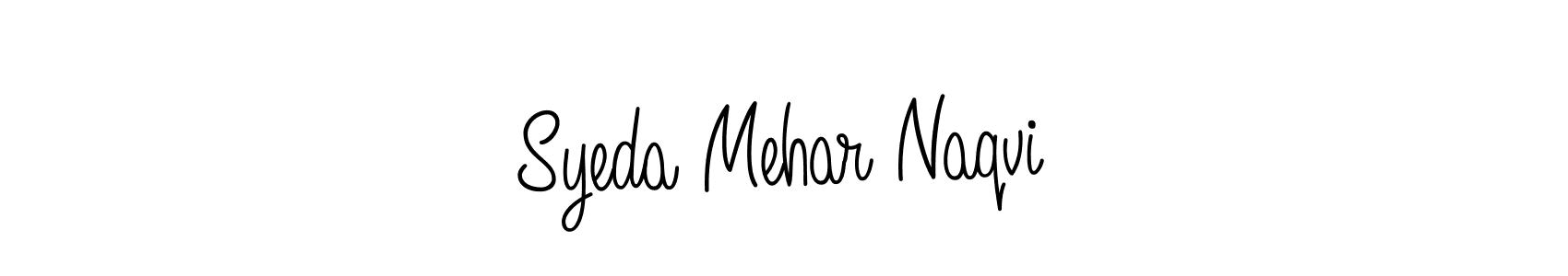 It looks lik you need a new signature style for name Syeda Mehar Naqvi. Design unique handwritten (Angelique-Rose-font-FFP) signature with our free signature maker in just a few clicks. Syeda Mehar Naqvi signature style 5 images and pictures png