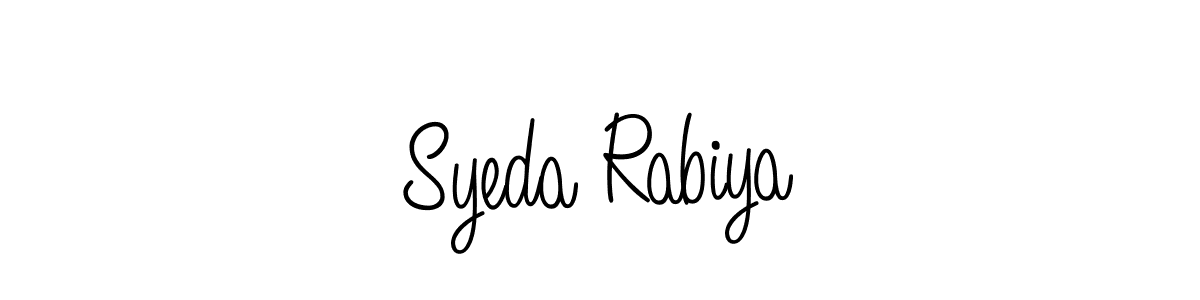 Also You can easily find your signature by using the search form. We will create Syeda Rabiya name handwritten signature images for you free of cost using Angelique-Rose-font-FFP sign style. Syeda Rabiya signature style 5 images and pictures png