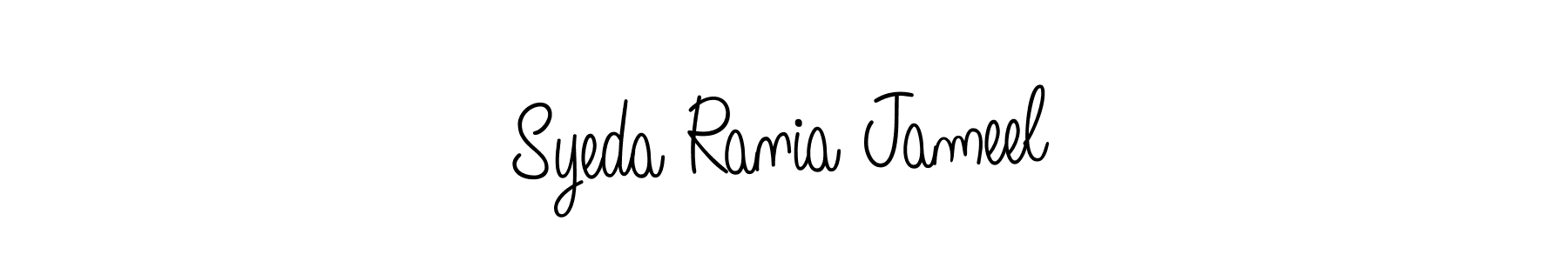 Make a short Syeda Rania Jameel signature style. Manage your documents anywhere anytime using Angelique-Rose-font-FFP. Create and add eSignatures, submit forms, share and send files easily. Syeda Rania Jameel signature style 5 images and pictures png