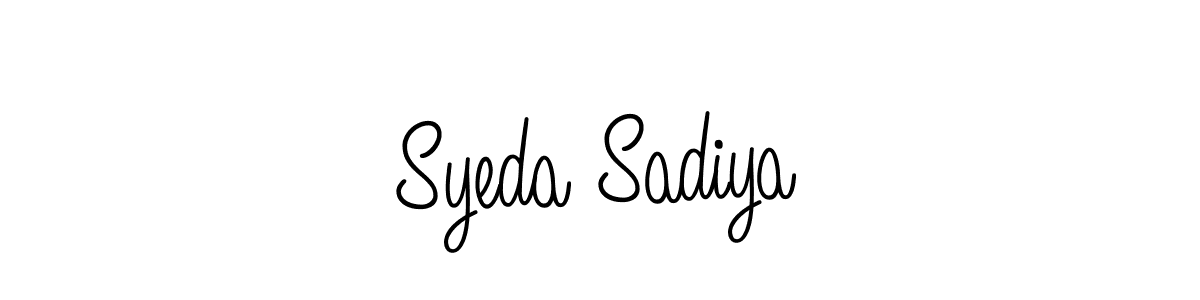 Create a beautiful signature design for name Syeda Sadiya. With this signature (Angelique-Rose-font-FFP) fonts, you can make a handwritten signature for free. Syeda Sadiya signature style 5 images and pictures png