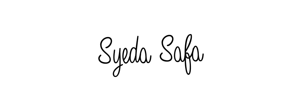 Make a beautiful signature design for name Syeda Safa. With this signature (Angelique-Rose-font-FFP) style, you can create a handwritten signature for free. Syeda Safa signature style 5 images and pictures png