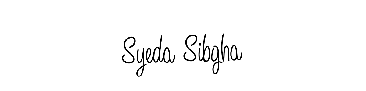 Syeda Sibgha stylish signature style. Best Handwritten Sign (Angelique-Rose-font-FFP) for my name. Handwritten Signature Collection Ideas for my name Syeda Sibgha. Syeda Sibgha signature style 5 images and pictures png