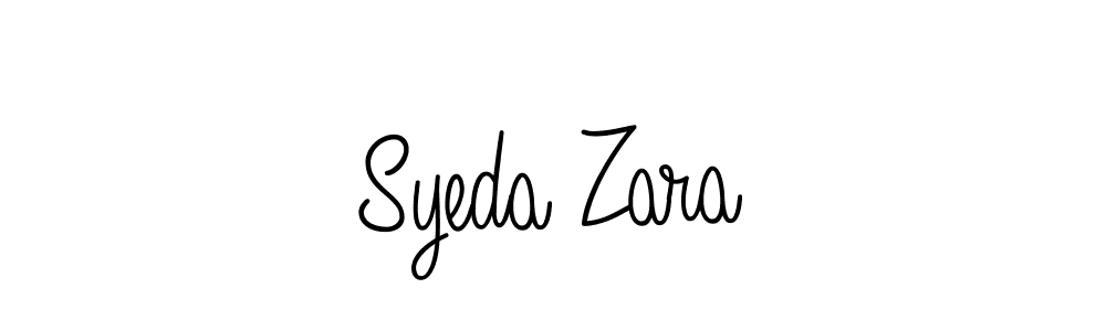 Create a beautiful signature design for name Syeda Zara. With this signature (Angelique-Rose-font-FFP) fonts, you can make a handwritten signature for free. Syeda Zara signature style 5 images and pictures png