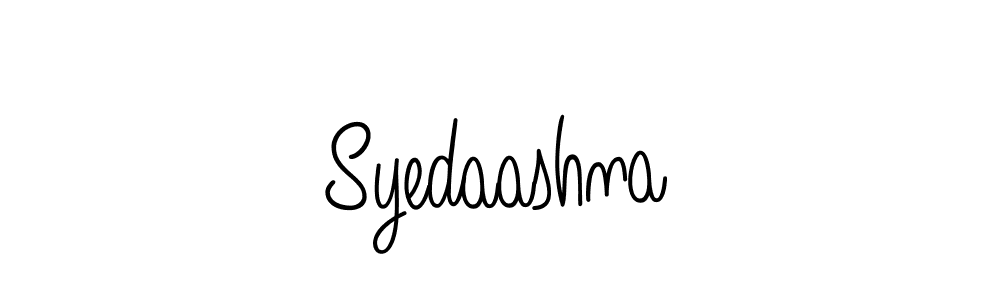 Create a beautiful signature design for name Syedaashna. With this signature (Angelique-Rose-font-FFP) fonts, you can make a handwritten signature for free. Syedaashna signature style 5 images and pictures png