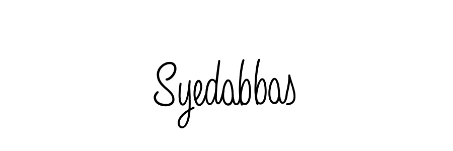 Also we have Syedabbas name is the best signature style. Create professional handwritten signature collection using Angelique-Rose-font-FFP autograph style. Syedabbas signature style 5 images and pictures png